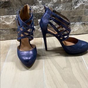 Gorgeous Navy Platform Stilettos!  NWOT